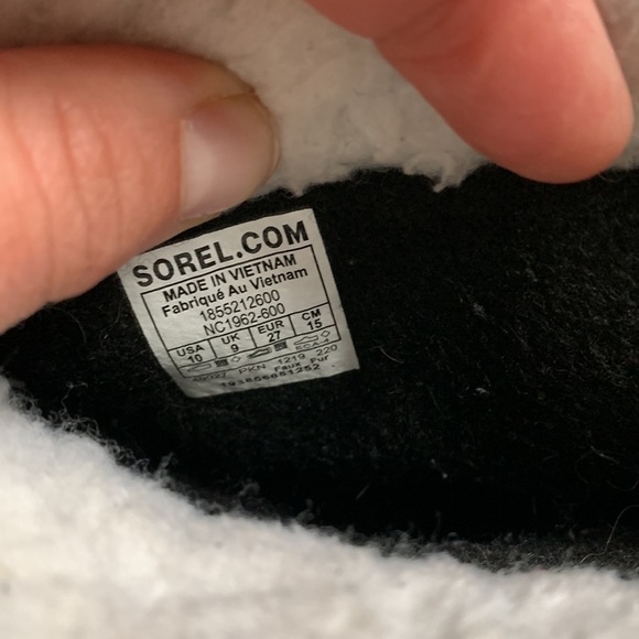 SOREL Girl Boots Yoot PAC waterproof size 10 winter snow hot pin Sherpa lace up - Picture 9 of 10